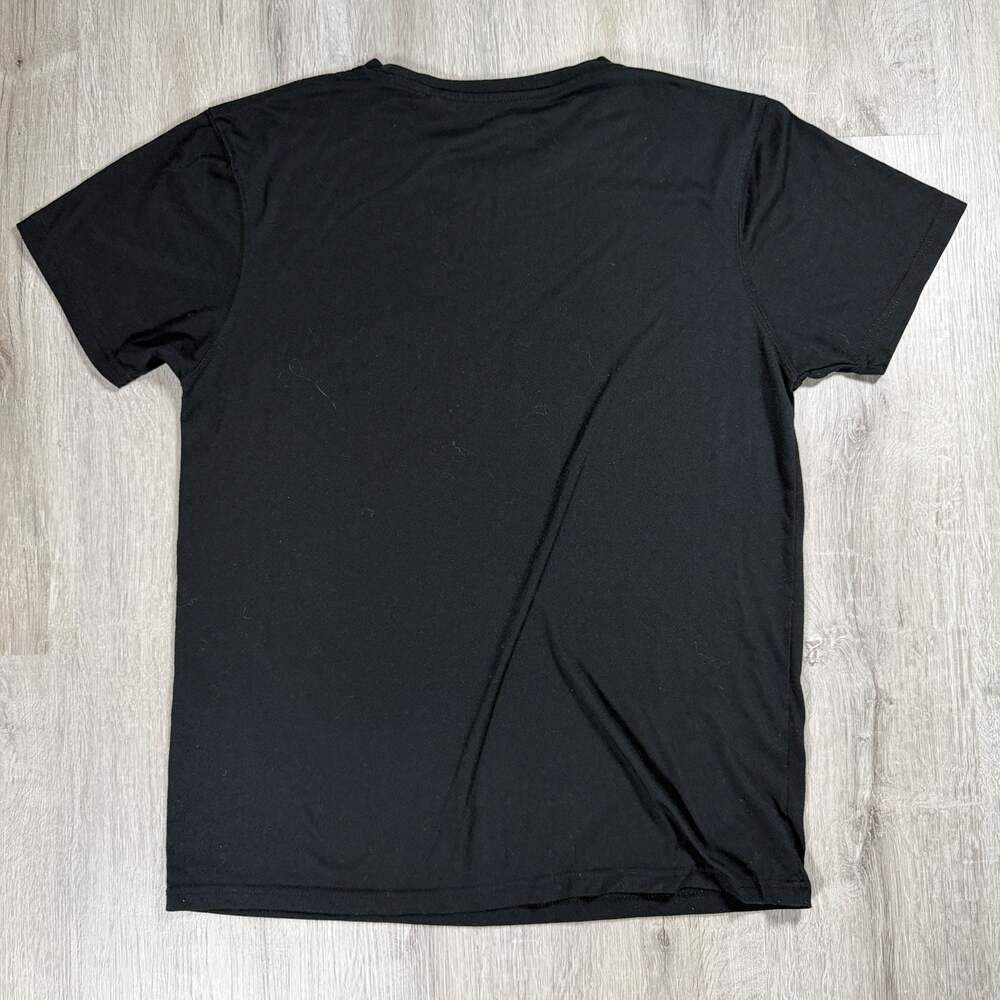 Y2K Grunge Graphic Tee with Cross and Winged Creature Print T-Shirt XL - Picture 2 of 6